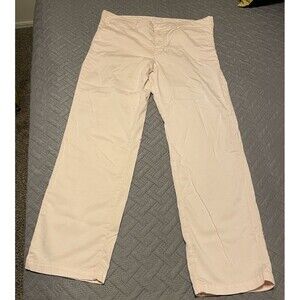 Banana Republic Straight Leg Mid Rise Chino Pants Pink Size 14 Cotton Blend